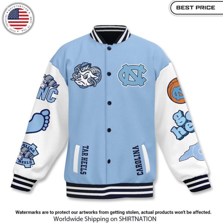 carolina fever go heels baseball jacket 2