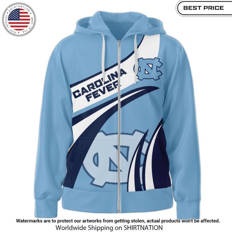 carolina fever go heels zip hoodie 2