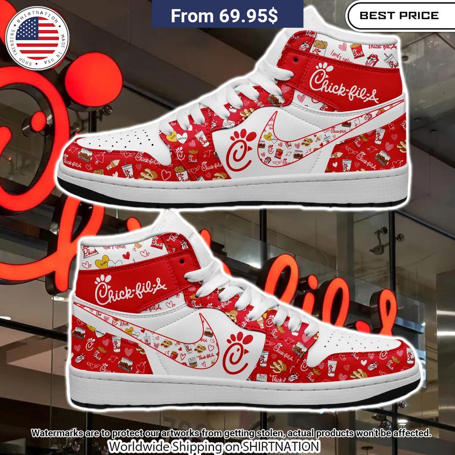 Chick fil A Air Jordan High Top Shoes Wow! This is gracious