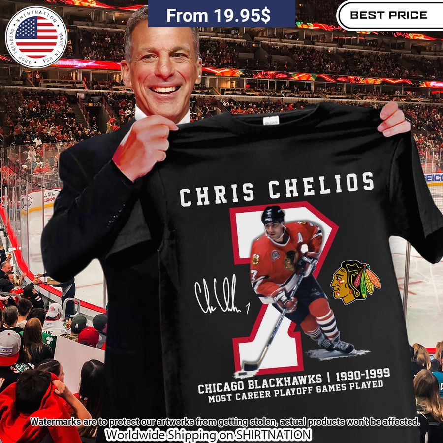 Chris Chelios Chicago Blackhawks Shirt Oh my God you have put on so much!