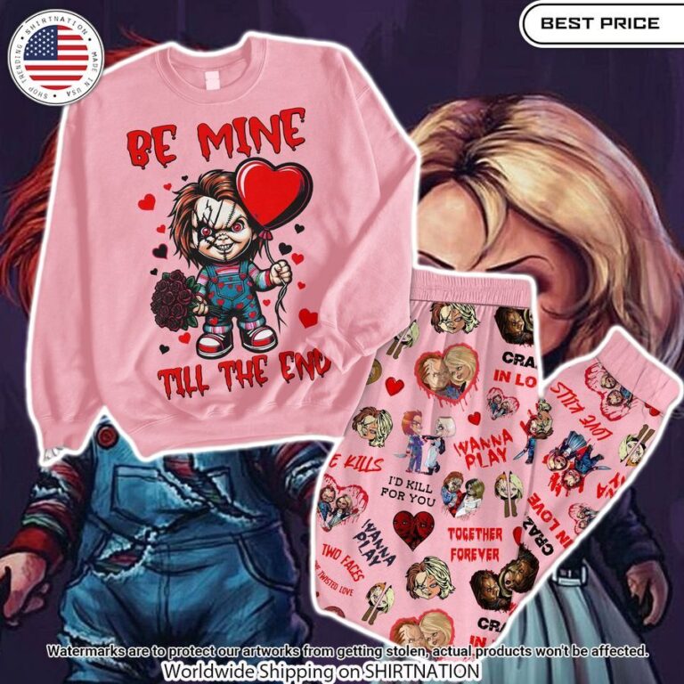 Chucky and Tiffany Be Mine Till The End Pajamas Set Mesmerising