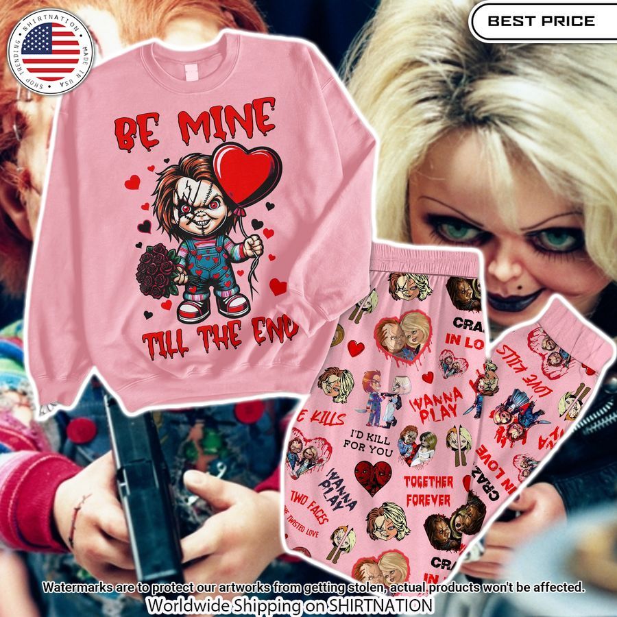 Chucky and Tiffany Be Mine Till The End Pajamas Set Is this your new friend?