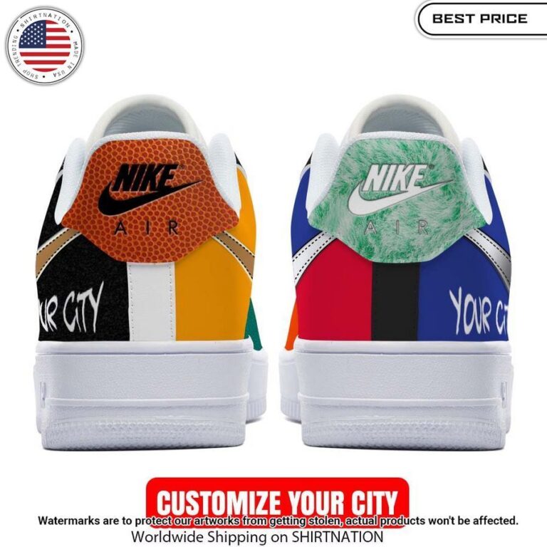 Customized Your City Nike Air Force Shoes Royal Pic of yours