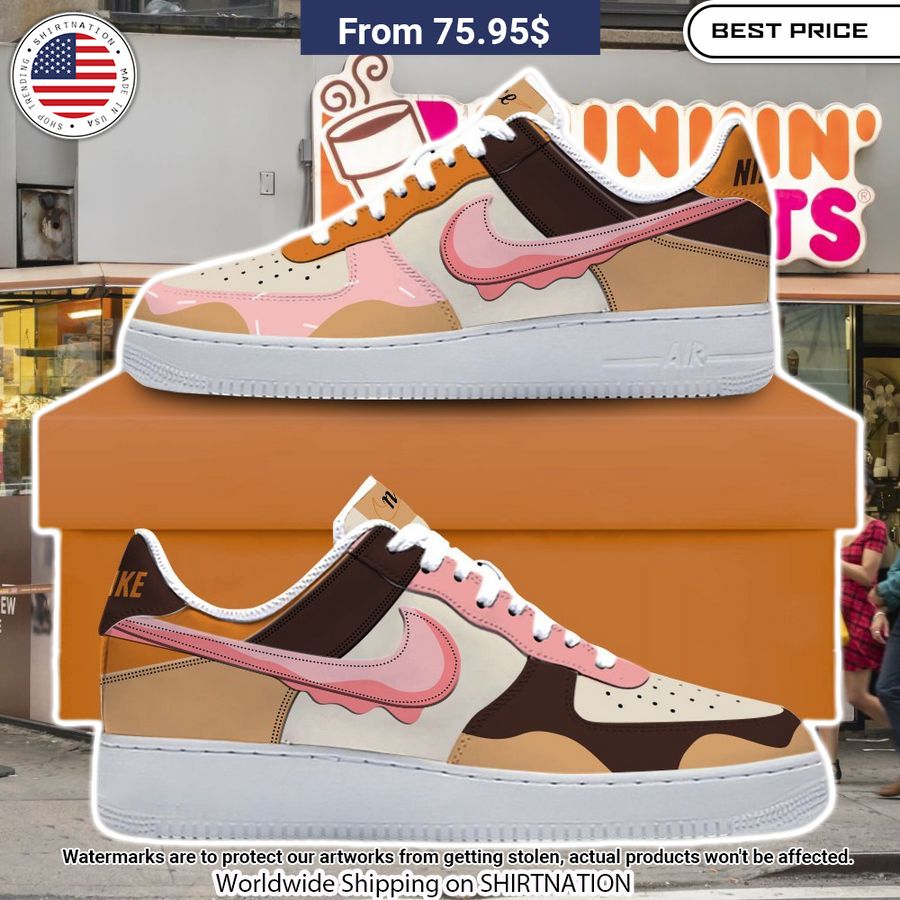 Dunkin' Donuts NIKE Air Force Shoes Eye soothing picture dear