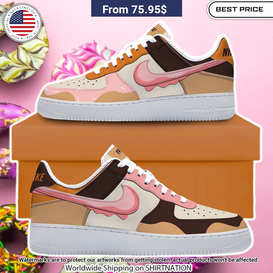 Dunkin' Donuts NIKE Air Force Shoes This is awesome and unique