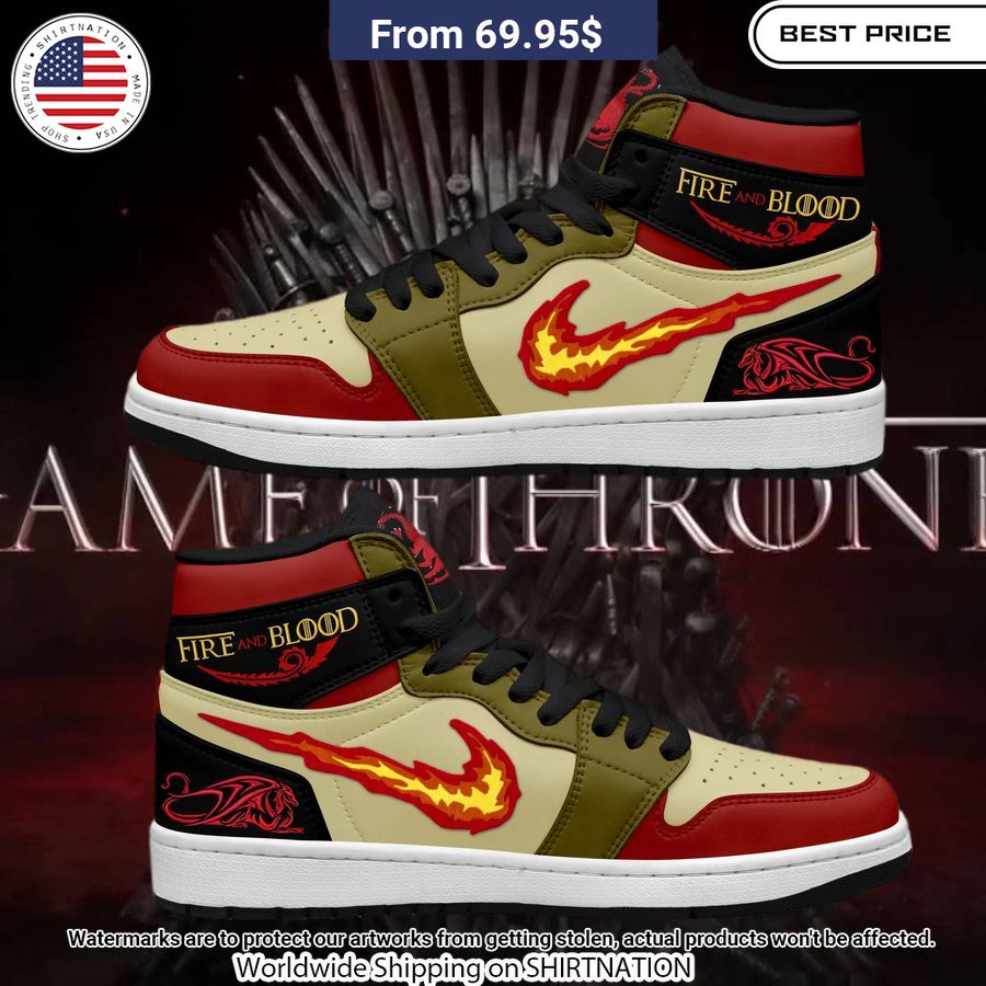 Game of Thrones Fire & Blood NIKE Air Jordan 1 You tried editing this time?