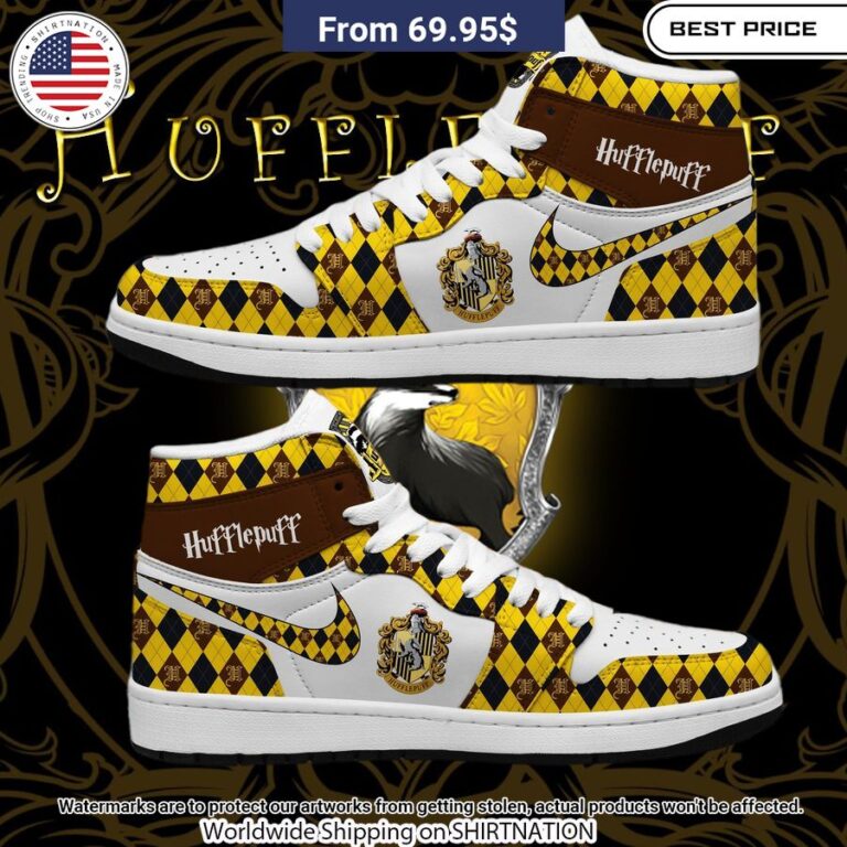 Hufflepuff HP NIKE Air Jordan 1 You look fresh in nature