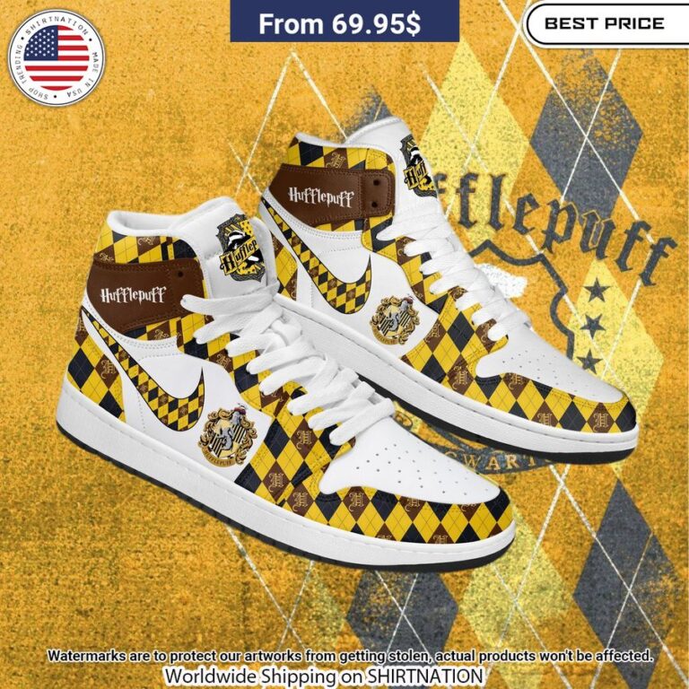 Hufflepuff HP NIKE Air Jordan 1 Nice shot bro