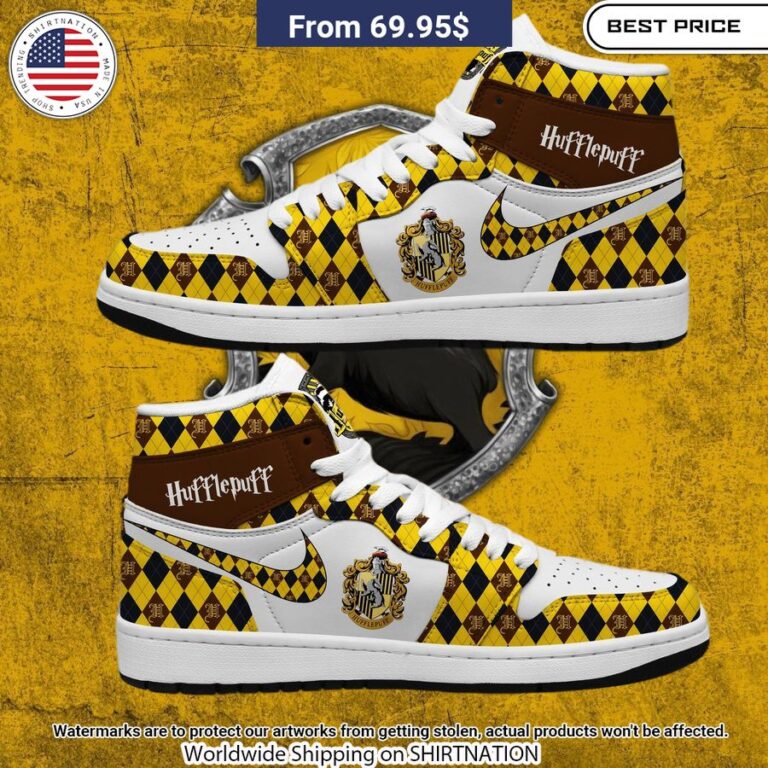 Hufflepuff HP NIKE Air Jordan 1 rays of calmness are emitting from your pic