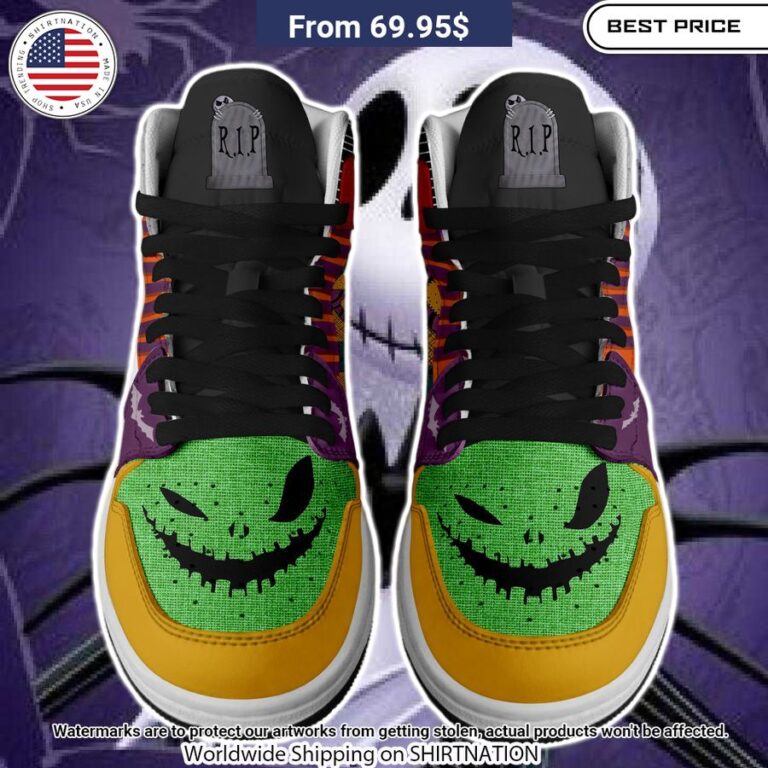 Jack Skellington wonderful little nightmare Air Jordan 1 Gang of rockstars