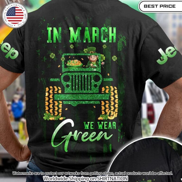 Jeep In March We Wear Green Shirt Two little brothers rocking together