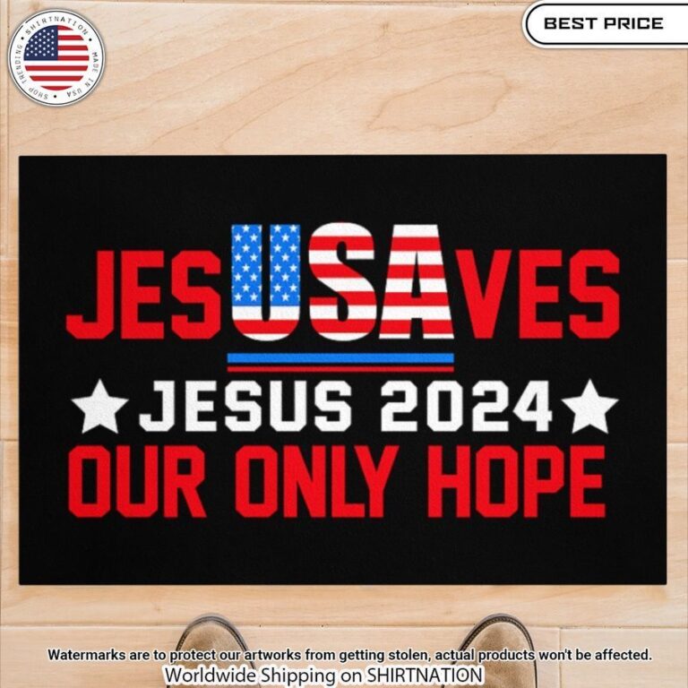 jesus saves our only hope 2024 doormat 2