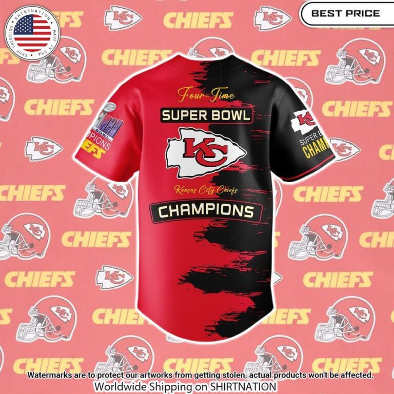 kansas city chiefs super bowl lviii champions baseball jersey 2