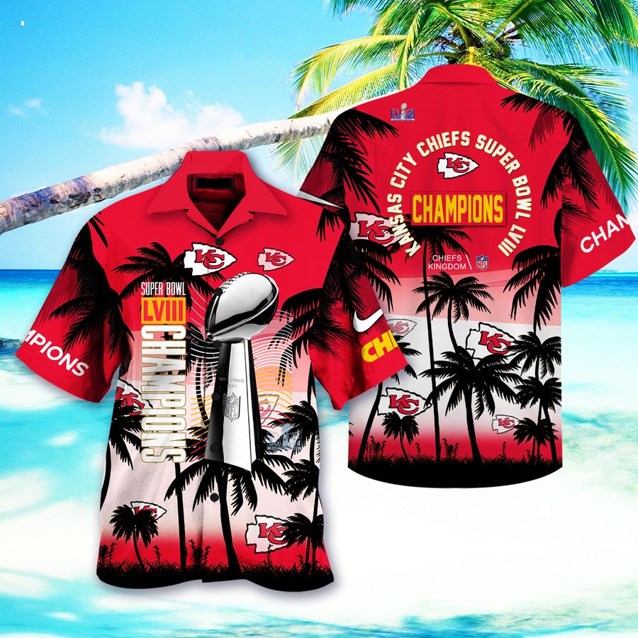 Kansas City Chiefs Super Bowl LVIII Champions Hawaiian Shirt Good click