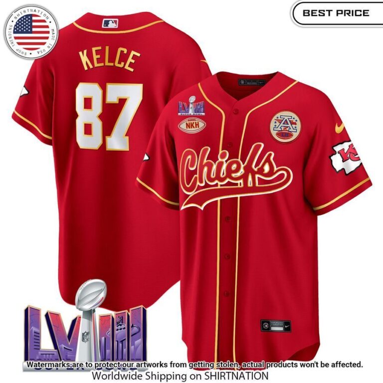 kansas city chiefs super bowl lviii patch baseball jersey 2