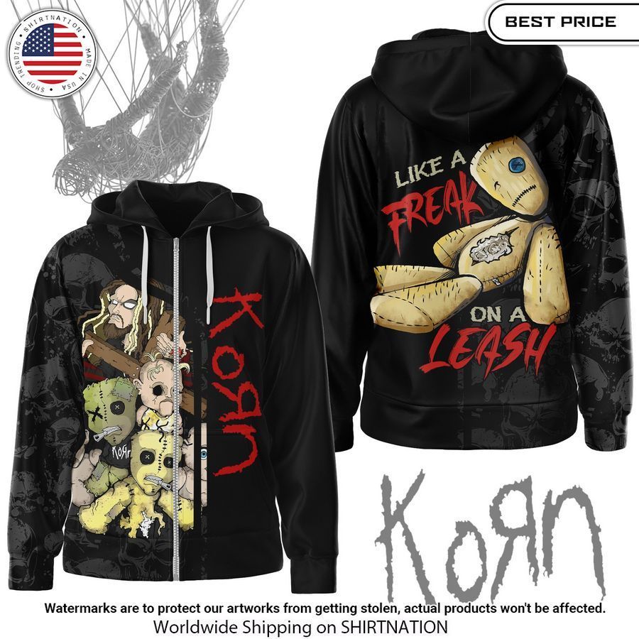 Korn Like Freak on a Leash Zip Hoodie Rocking picture