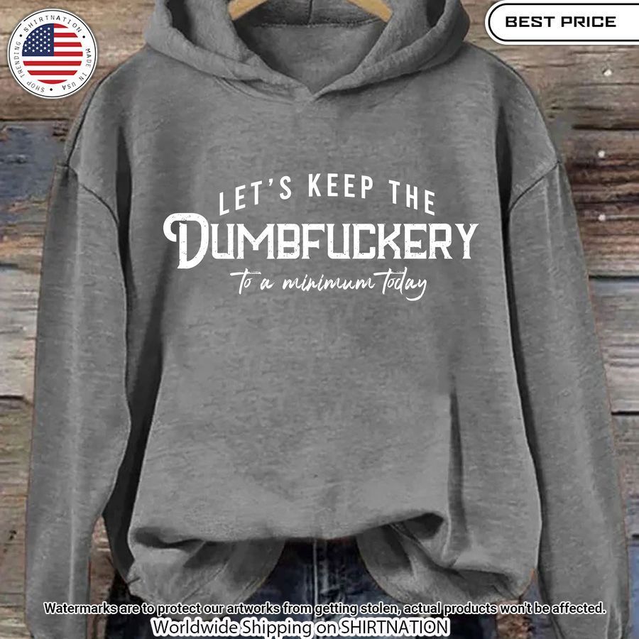 lets keep the dumbfuckery to a minimum today hoodie 9