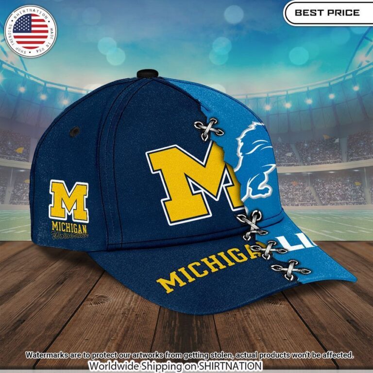 Michigan Wolverines Vs Detroit Lions Cap Best picture ever