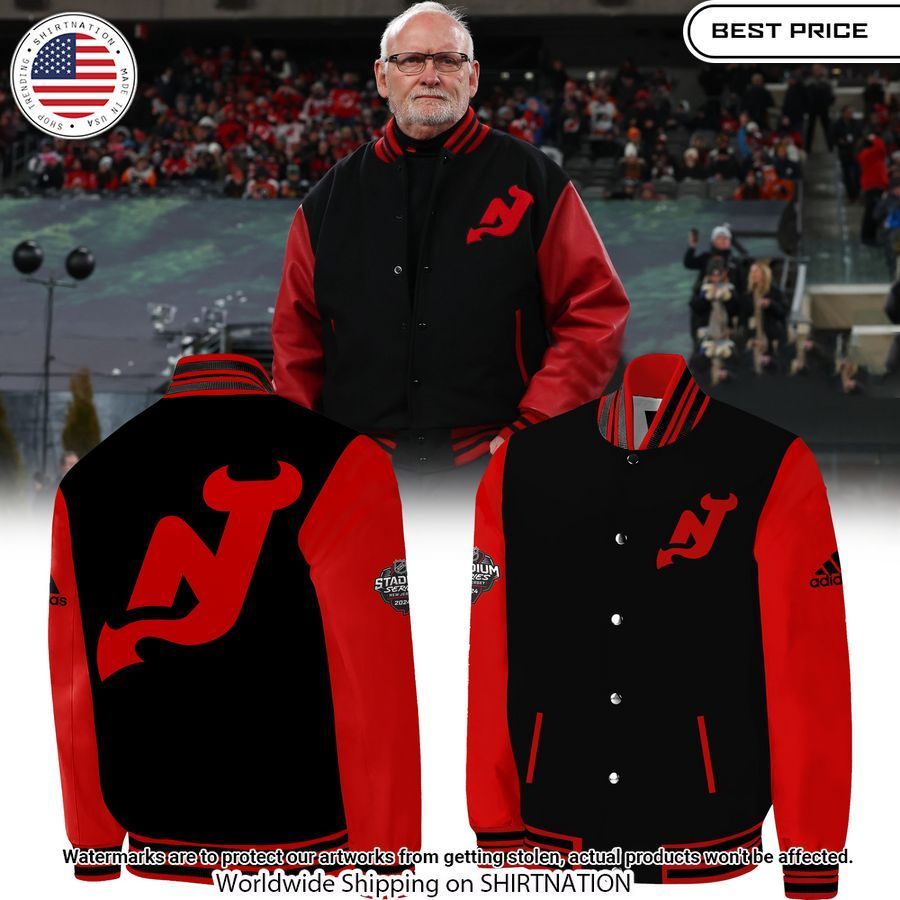 New Jersey Devils Lindy Ruff Bomber Jacket Oh my God you have put on so much!