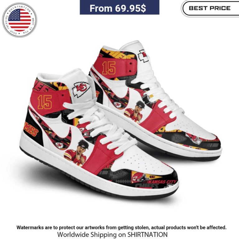 Patrick Mahomes 15 Kansas City Chiefs Air Jordan 1 Cool look bro