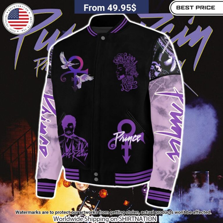 Purple Rain Prince Baseball Jacket Which place is this bro?