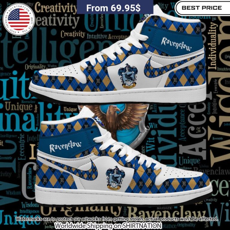 Ravenclaw HP NIKE Air Jordan 1 Natural and awesome