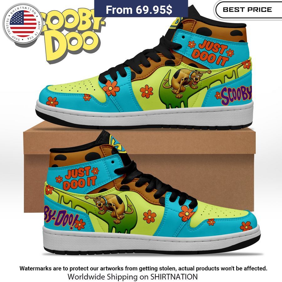 Scooby Doo Just Doo It Jordan High Top Shoes Wow, cute pie