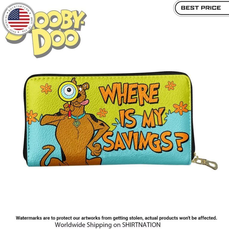 Scooby Doo Where Is My Saving Zipper Wallet You look too weak