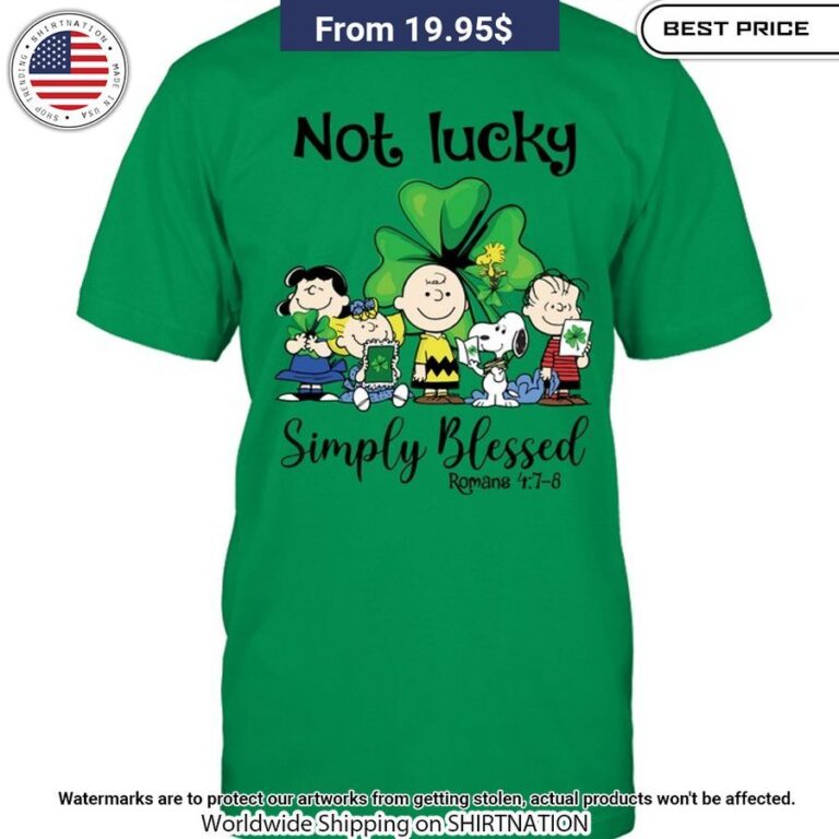 Snoopy and Friend Not Lucky St Patrick Day Shirt Stand easy bro