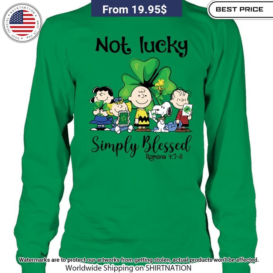 Snoopy and Friend Not Lucky St Patrick Day Shirt Elegant picture.