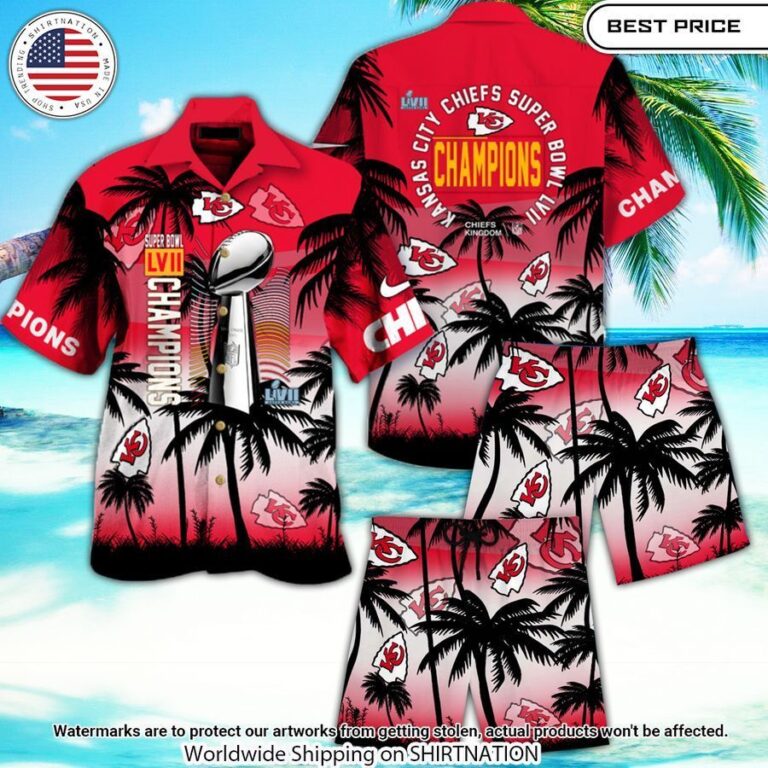 Super Bowl LVIII Champions Kansas City Chiefs Hawaiian Shirt Rocking picture