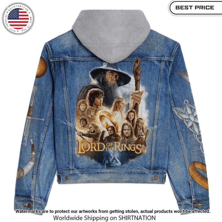 The Lord of the Rings Hooded Denim Jacket Best picture ever