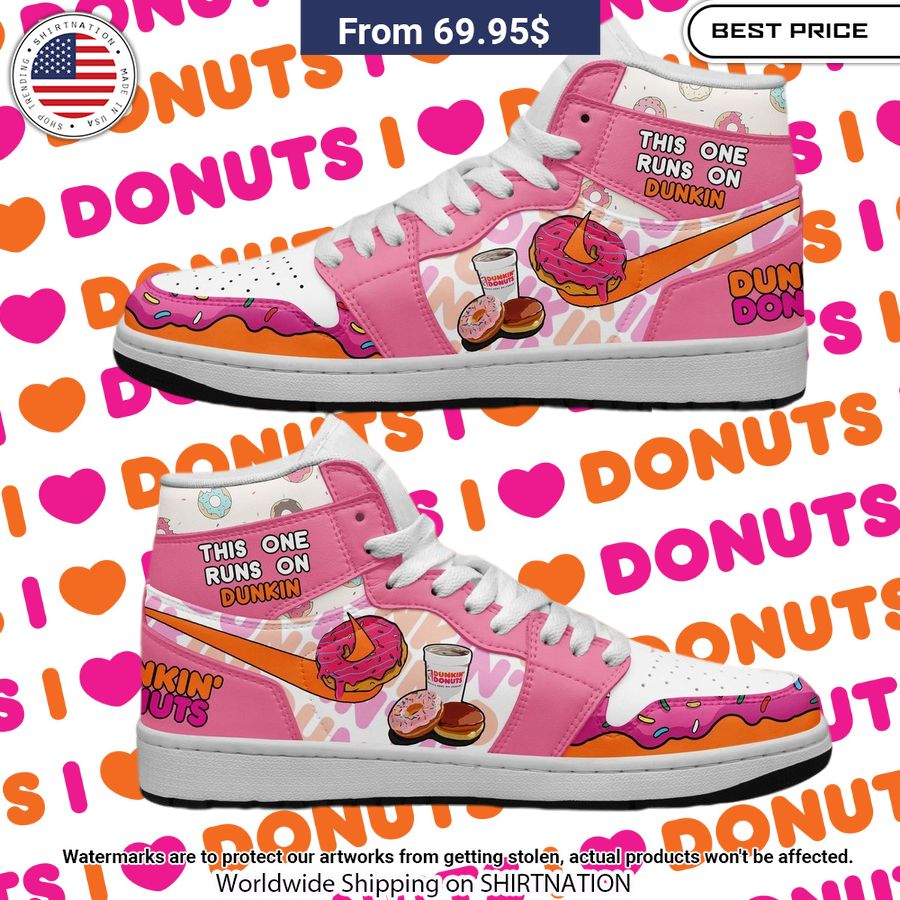 This one run on Dunkin' Donuts NIKE Air Jordan 1 Cutting dash