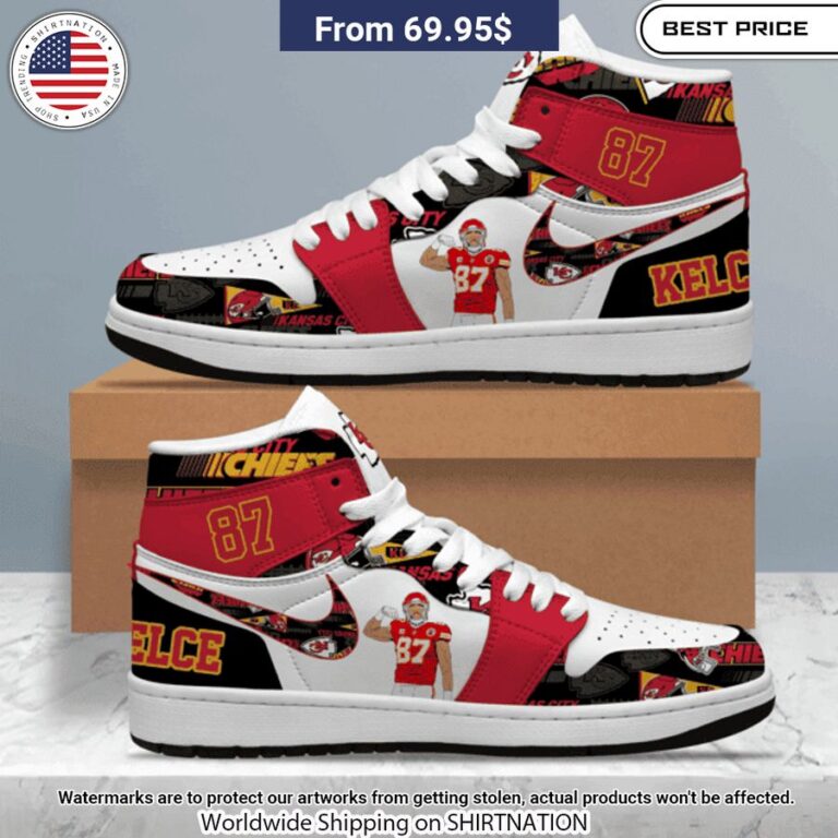 Travis Kelce 87 Kansas City Chiefs Air Jordan 1 It is more than cute