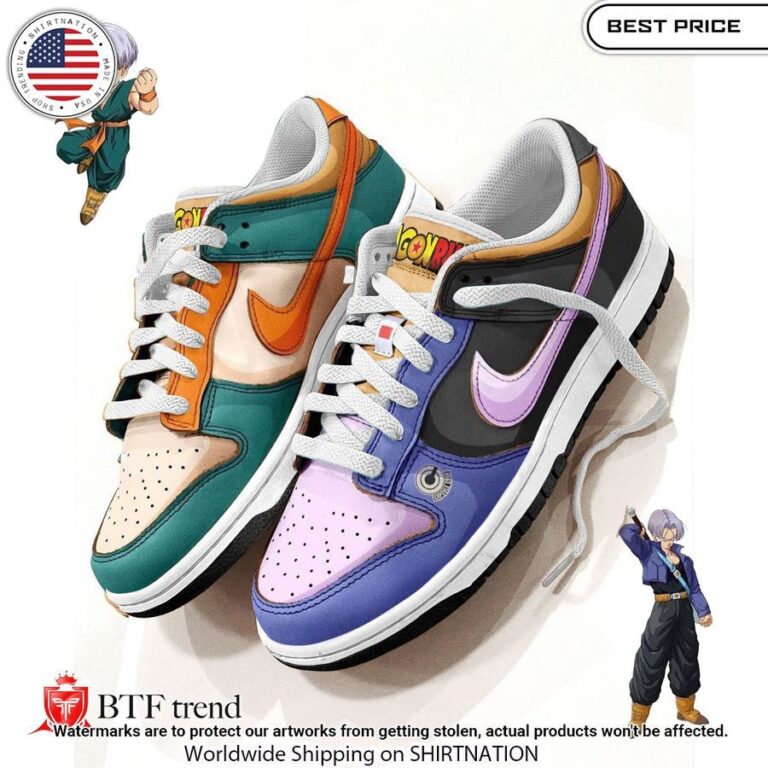 Dragon Ball Kid Trund vs Future Trunk Nike Air Force Shoes Nice photo dude