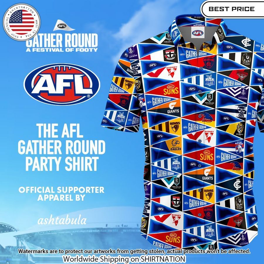 AFL Gather Round Party Hawaiian Shirt Good look mam