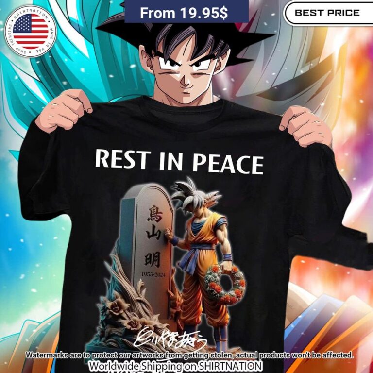 Akira Toriyama Rest In Peace Shirt Elegant and sober Pic