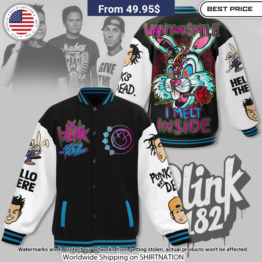 Blink 182 First Date Baseball Jacket This is awesome and unique