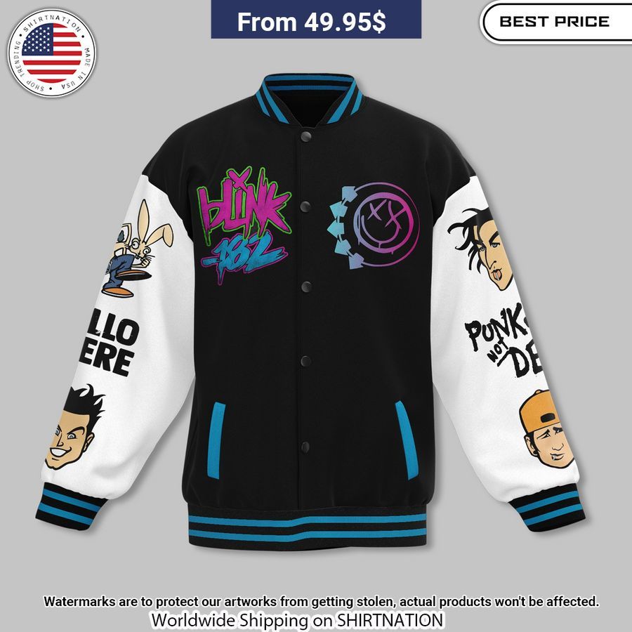 Blink 182 First Date Baseball Jacket My favourite picture of yours