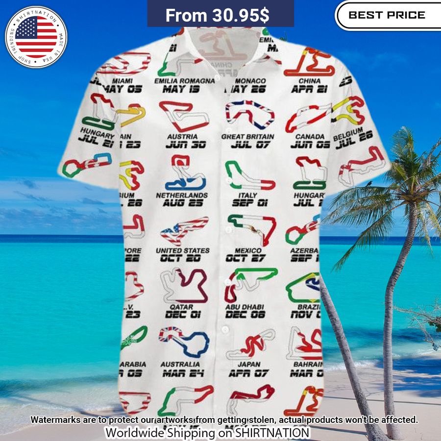 Calendar Formula Race Cars 2024 Hawaiian Shirt Have you joined a gymnasium?