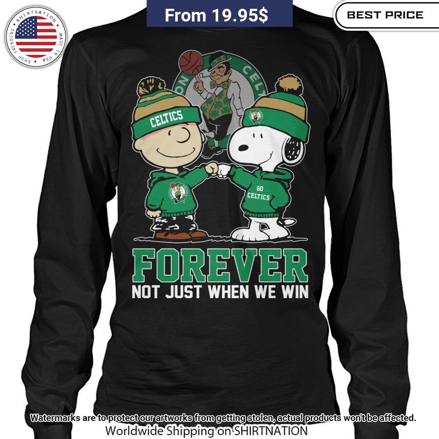 charlie brown and snoopy boston celtics forever shirt 2 689.jpg