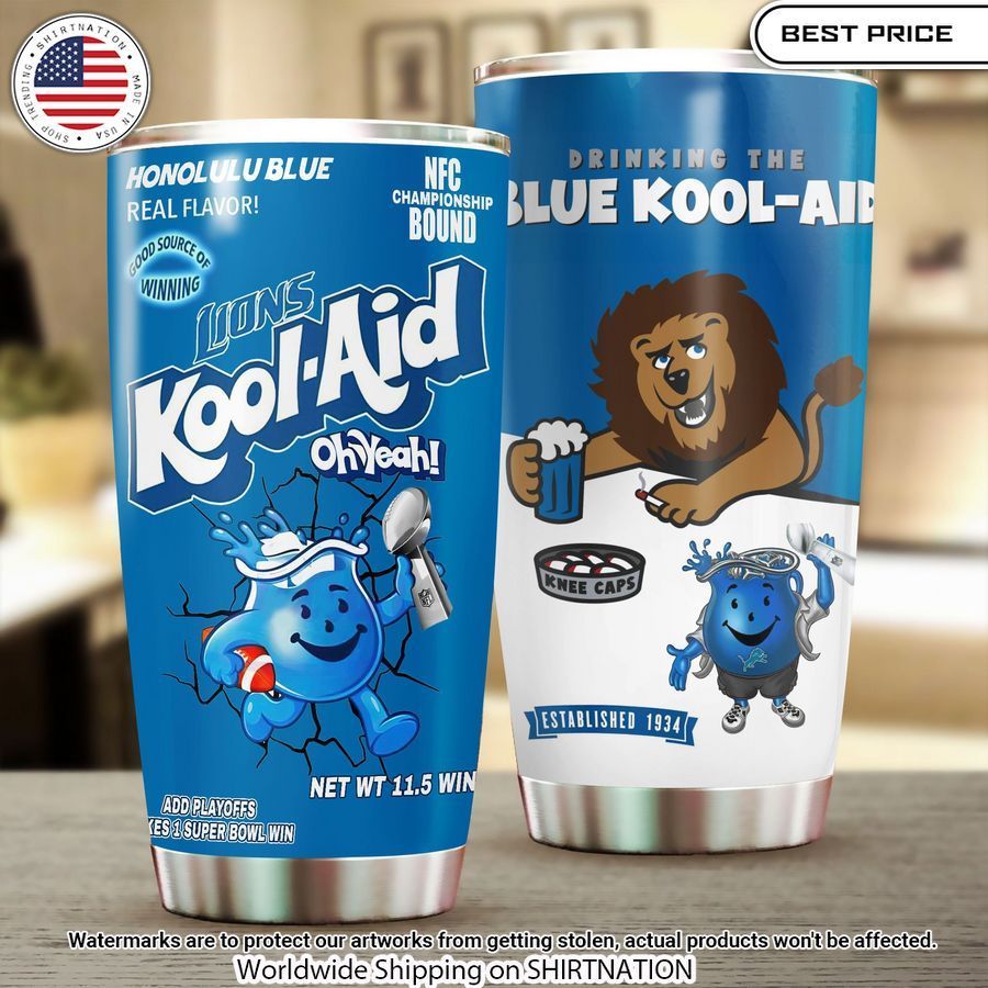 Detroit Lions Kool Aid Tumbler You always inspire by your look bro