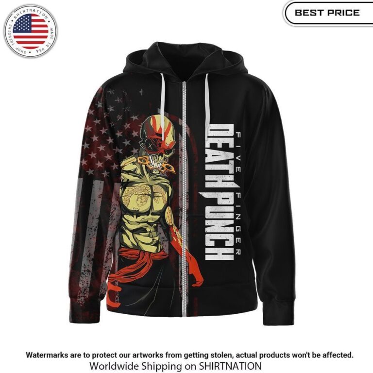 Five Finger Death Punch I'll Never Give In Hoodie Nice shot bro