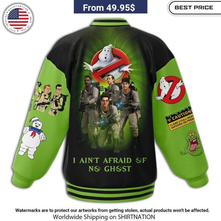 Ghostbusters Caution Baseball jacket Speechless