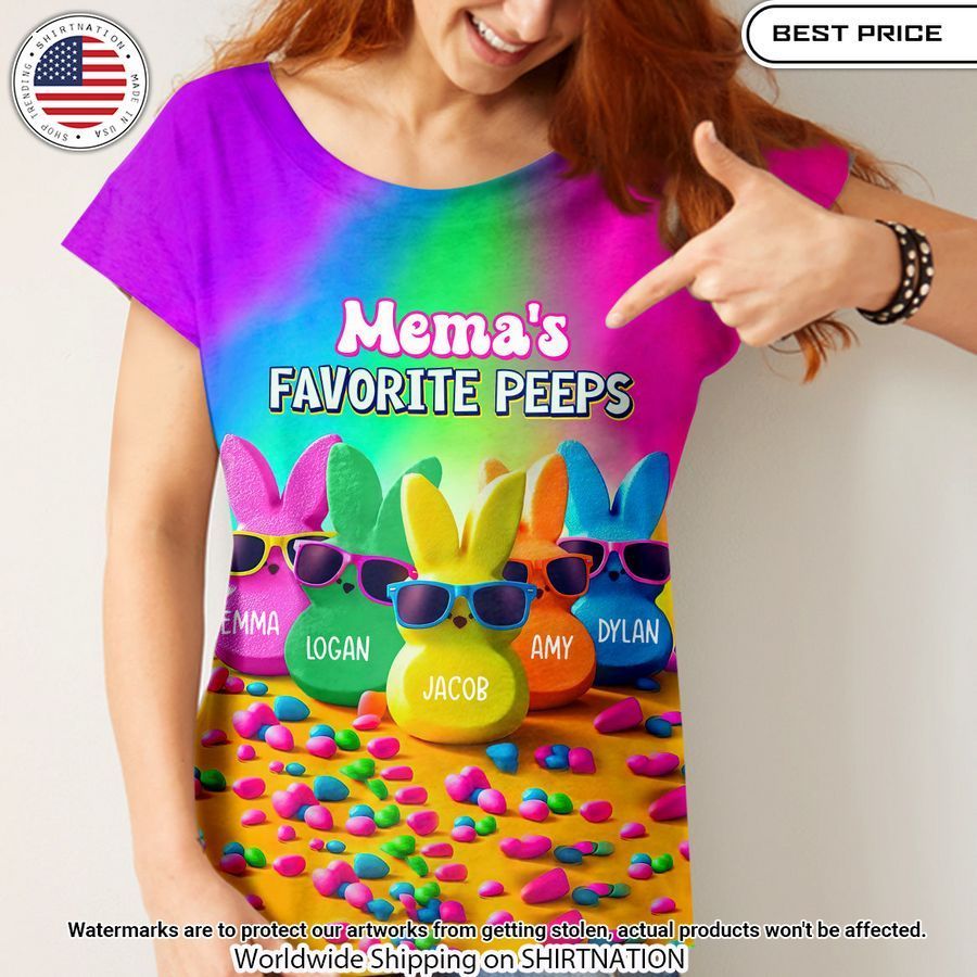 Grandma's Favorite Peeps Rainbow Custom Shirt My favourite picture of yours