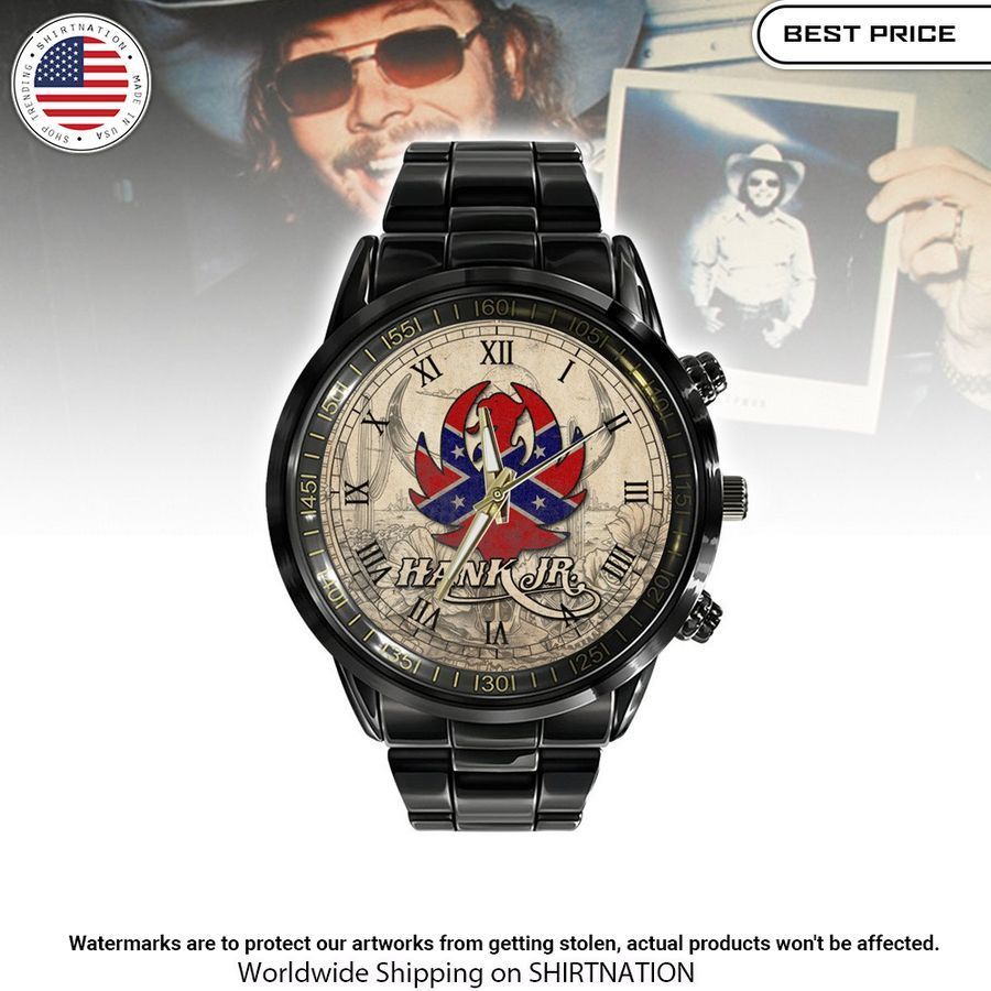 Hank Williams Jr. Stainless Steel Watch You look beautiful forever