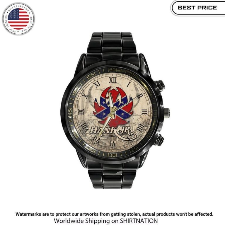 hank williams jr stainless steel watch 2