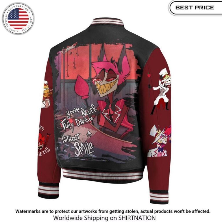 Hazbin Hotel Baseball Jacket I like your hairstyle