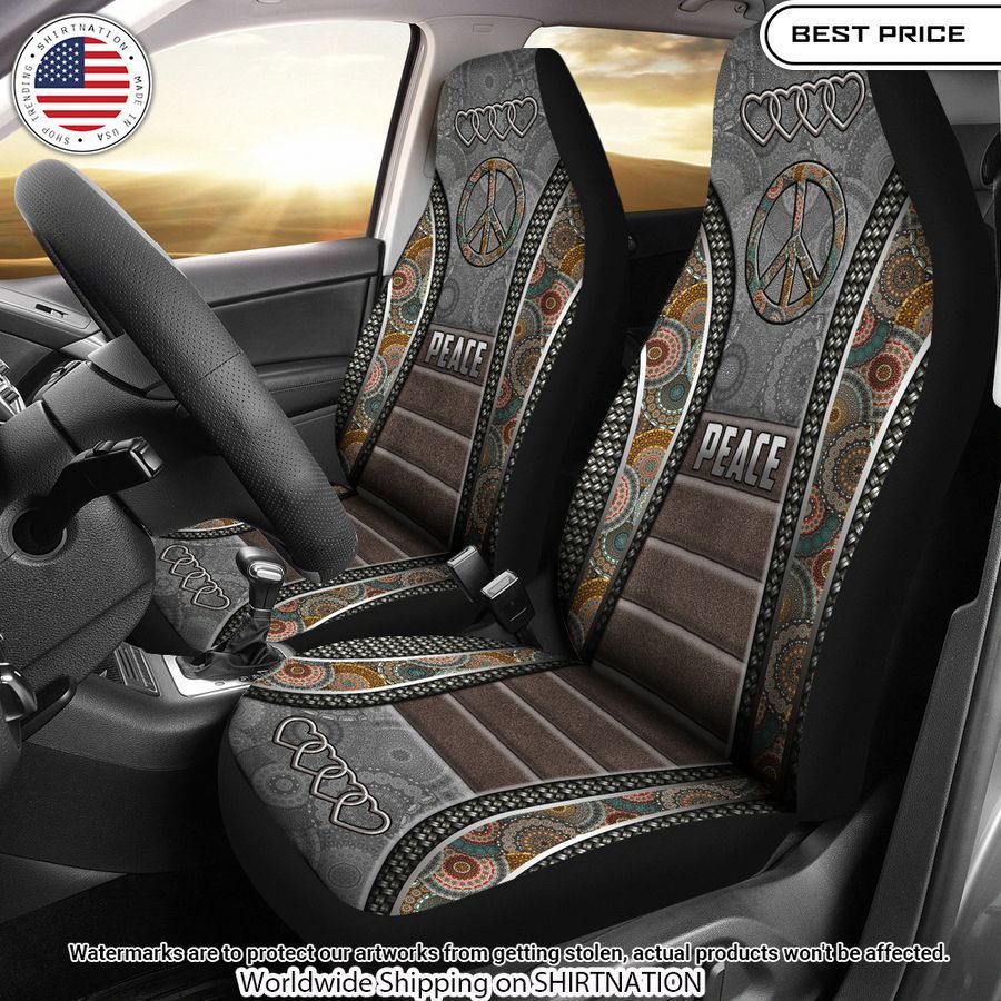 Hippie Peace Car Seat Cover My friends!