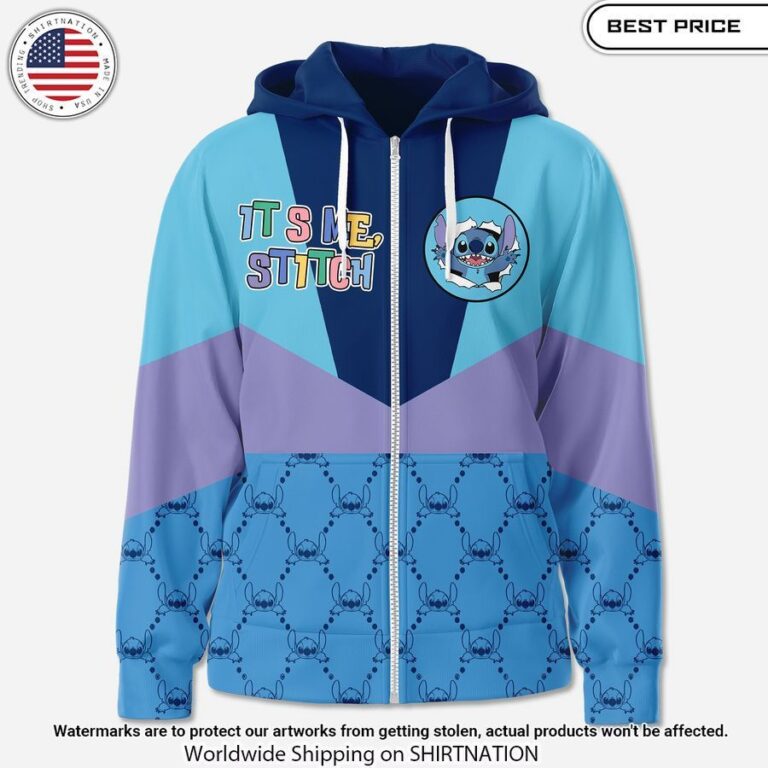 It's Me Stitch Zip Hoodie Nice elegant click